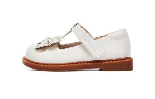 TARANISMETA Princess Shoes Low top Kids' Leather Shoes Ecru Kids'
