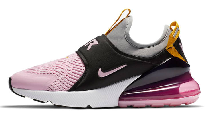Nike Nike Air Max 270 Cushioning Low top Running Shoes Pink Gray Black Unisex