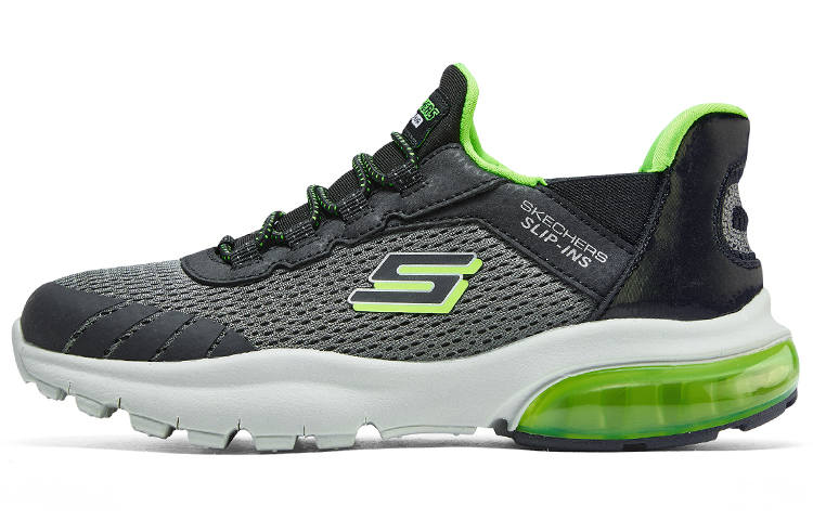 Skechers Boys Cushioning Support Cushioning Support Kids' Running Shoes Charcoal Black