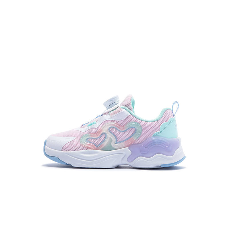 XTEP Slip Resistant Support Low top Casual Shoes Light Cherry Blossom Pink New White Tranquil Blue Kids'
