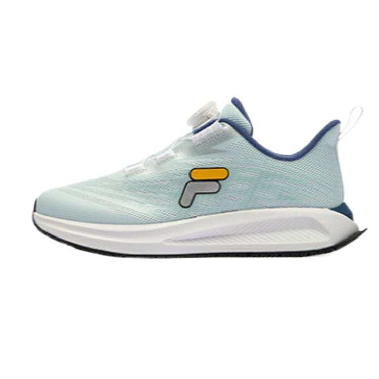 FILA KIDS BOA Slip Resistant Cushioning Breathable Low top Kids' Running Shoes Illusion Blue/FILA White Kids'