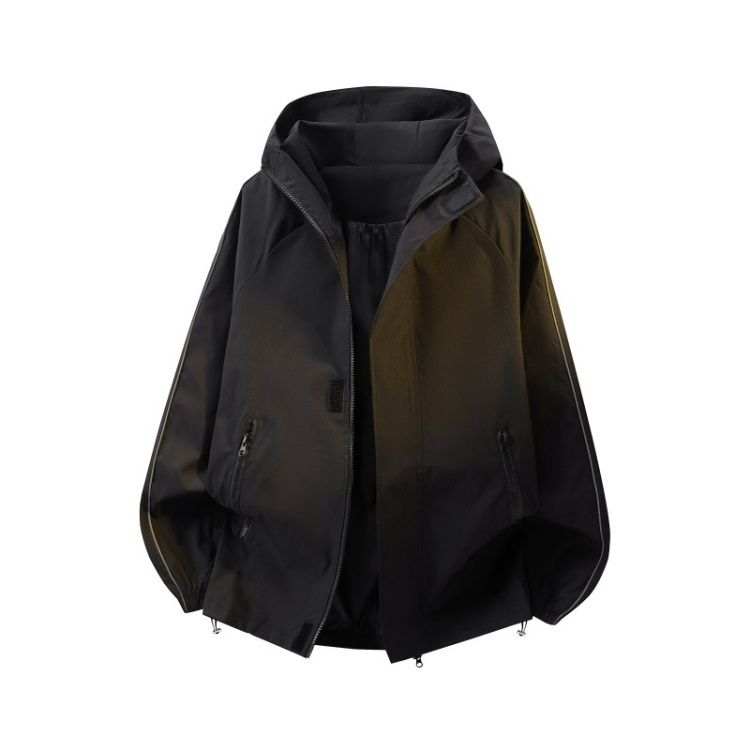 GWAF GWAF Jackets Unisex Black Hooded Moderate