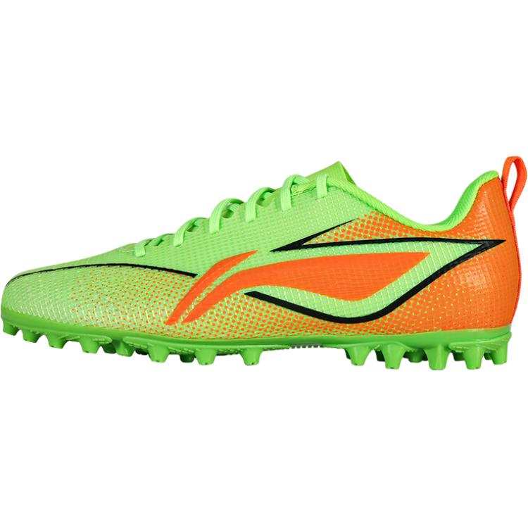 Li-Ning YOUNG Li Ning YOUNG Low top Soccer Shoes Fluorescent Fresh Grass Green/Carrot Orange Unisex