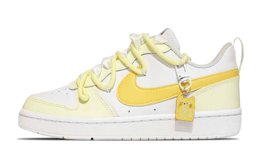 Nike Nike Court Borough Low top Kids' Skateboarding Shoes Yellow Teenagers