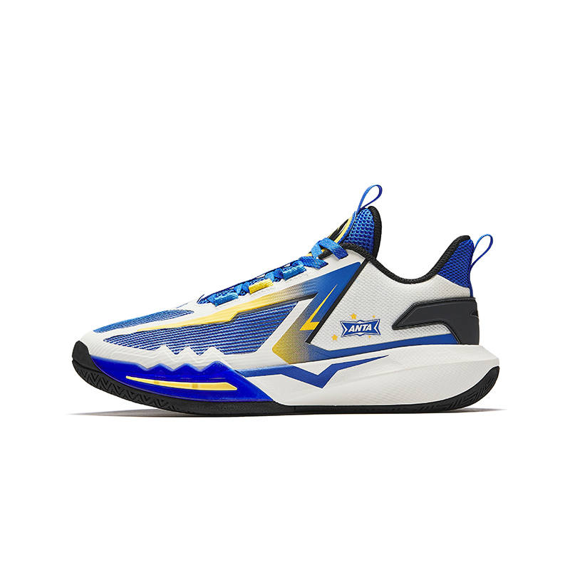 Antakids Spark Low top Basketball Shoes Sea Silence Blue/Ivory White/Black Teenagers