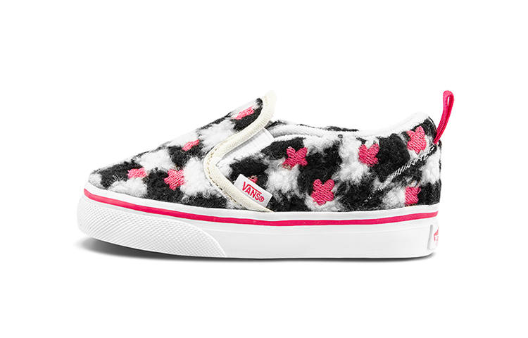 Vans Slip on Low top Toddler Shoes Black White Pink Infant And Toddler