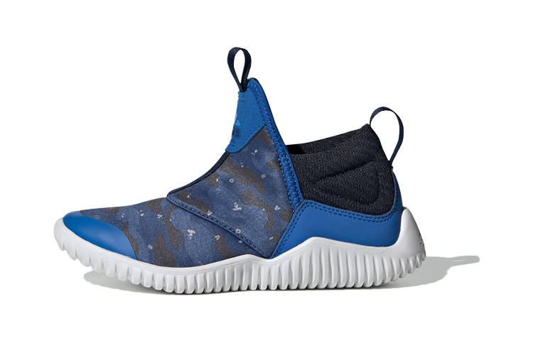 Adidas Adidas Rapidazen C Slip Resistant Low top Kids' Running Shoes Blue Black White Children Aged 3 7 Years Old