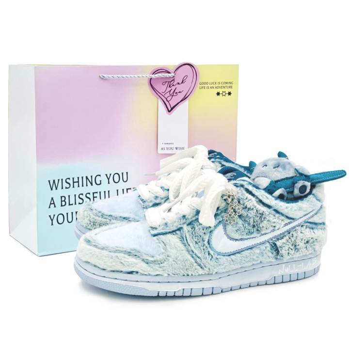 Nike Nike Dunk Snow Monster Party Low top Kids' Skateboarding Shoes Light Blue Unisex