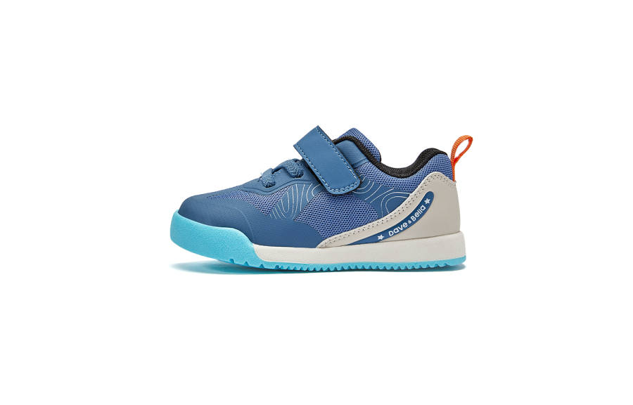 DAVE&BELLA Slip Resistant, Abrasion Resistant, Breathable Kids' Skateboarding Shoes Blue Children Aged 3 7 Years Old