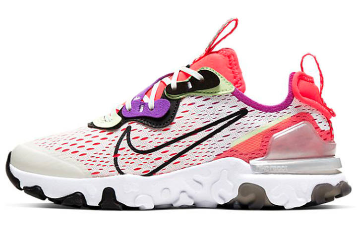 Nike Nike React Vision Barely Volt Laser Crimson GS