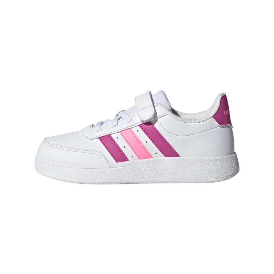 Adidas Adidas BREAKNET 2.0 Low top Kids' Skateboarding Shoes White/Bright Fuchsia/Pink Kids'