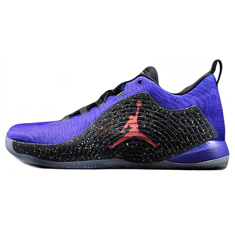 Jordan Jordan CP3 10 Slip Resistant Abrasion Resistant Low top Basketball Shoes Black Purple Unisex