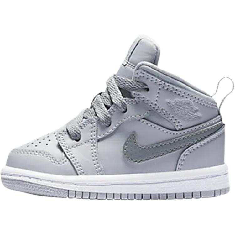 Jordan Jordan Air Jordan 1 Mid top Toddler Shoes Gray Infant And Toddler
