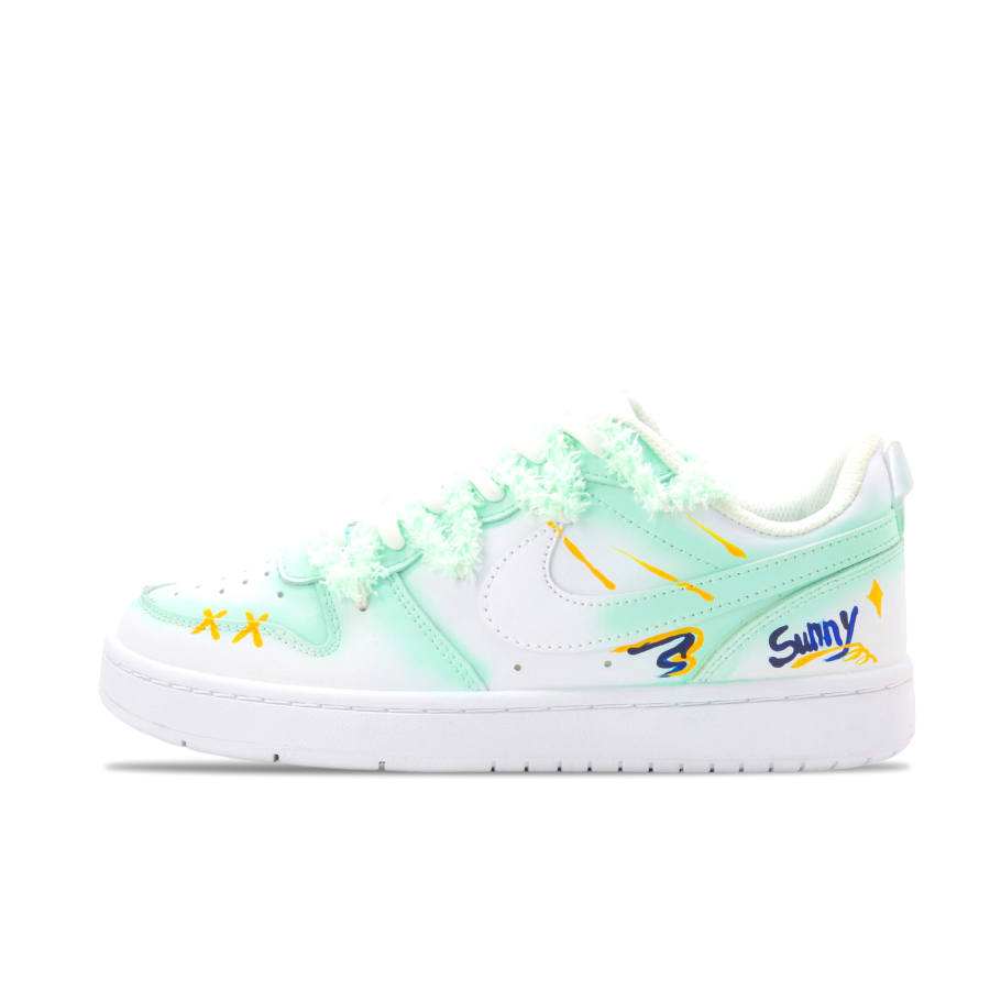 Nike Nike Court Borough Leather Slip Resistant, Abrasion Resistant, Lightweight Cushioning