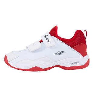 BONNY Slip Resistant Breathable Lightweight Cushioning Low top Kids' Training Shoes White Red Kids'