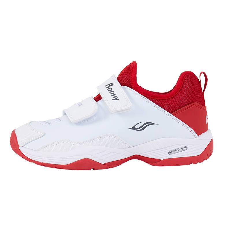 BONNY Slip Resistant Breathable Lightweight Cushioning Low top Kids' Training Shoes White Red Kids'