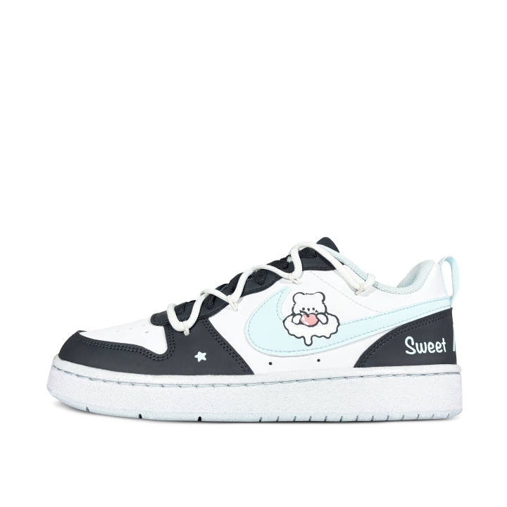 Nike Nike Court Borough Berry Bear Low top Kids' Skateboarding Shoes Black Cyan