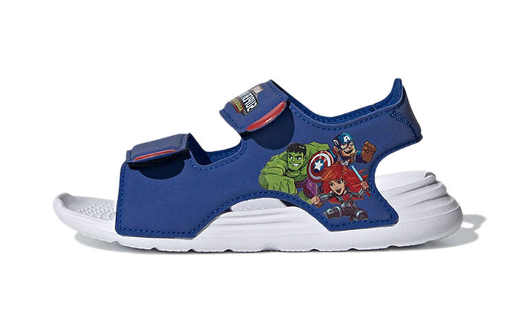 Adidas Adidas Adventures Swim Sandals Synthetic Leather Slip Resistant Children's Sandals Blue Children Aged 3 7 Years Old