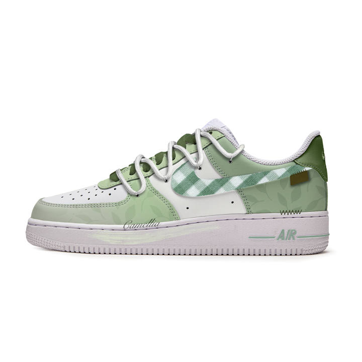 Nike Nike Air Force 1 Free Panda, Camellia Tea Synthetic Leather Slip Resistant Abrasion Resistant