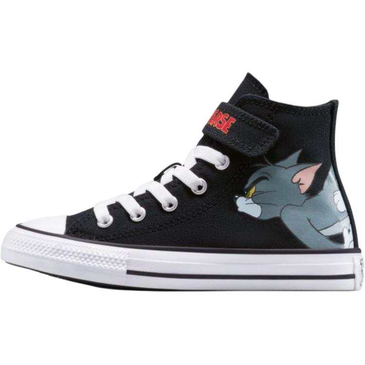 Converse Tom & Jerry x Converse CHUCK TAYLOR High top Kids Canvas Shoes Black Children Aged 3 7 Years Old