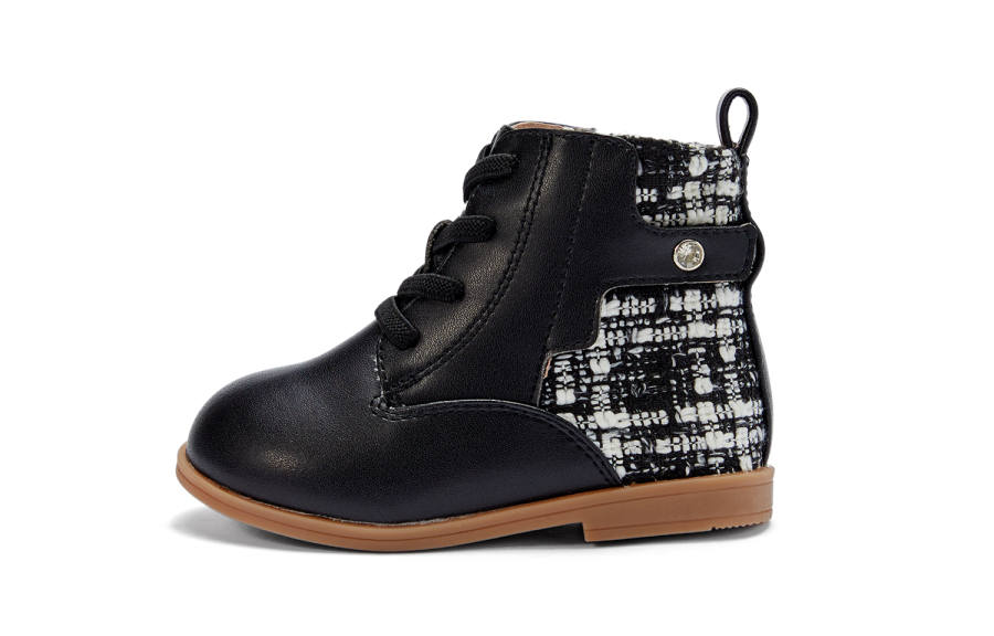 DAVE&BELLA DAVE&BELLA Microfiber Leather Comfortable And Breathable Slip Resistant, Abrasion Resistant, Thermal Crew Kids' Boots
