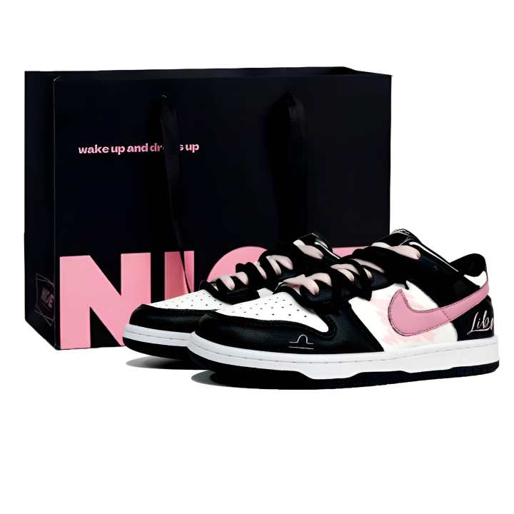 Nike Nike Dunk Libra, Shopping Bag Included Leather Abrasion Resistant Slip Resistant Lightweight Cushioning