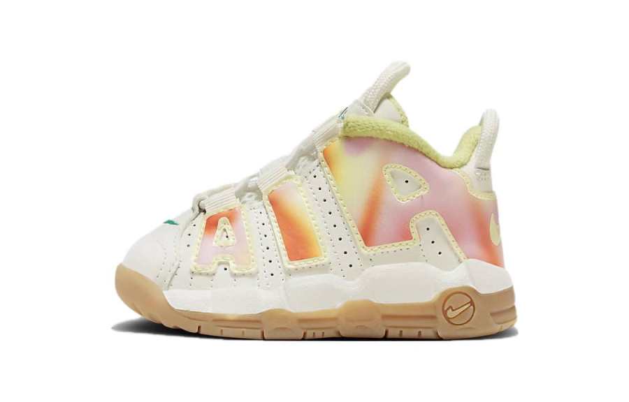 Nike Nike Air More Uptempo Cushioning, Wear Resistant Low top Toddler Shoes White Umber Infant And Toddler