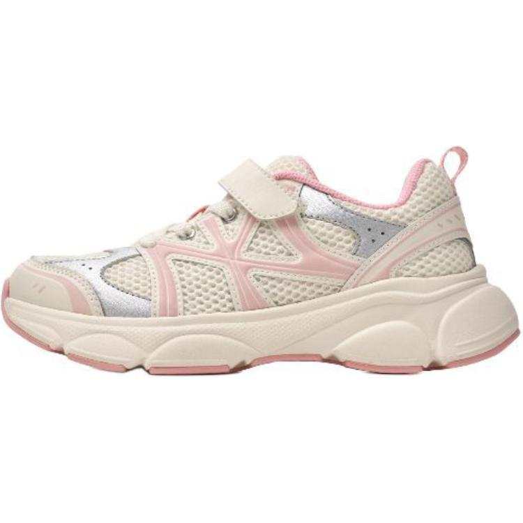 MLB New York Yankees Polyester Abrasion Resistant Abrasion Resistant Low top Kids Lifestyle Shoes Beige Teenagers