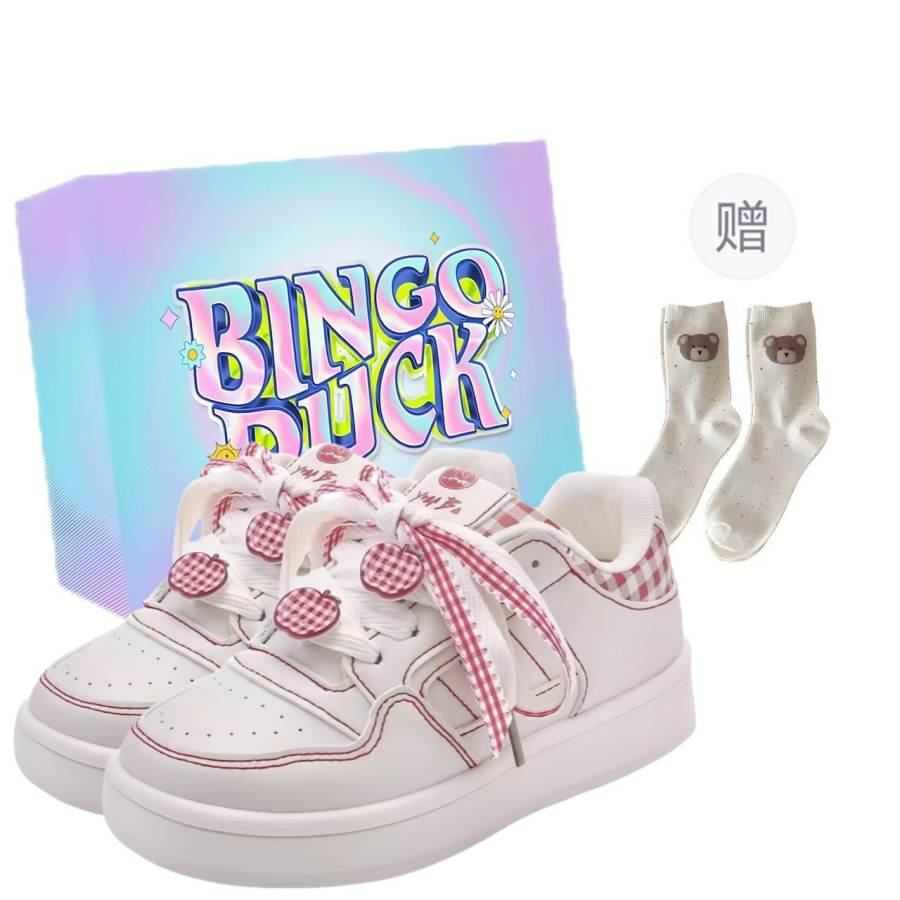 BINGO DUCK Slip Resistant And Breathable Slip Resistant And Breathable Low top Skateboard Shoes Women's