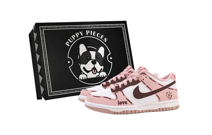Nike Nike Dunk Sweet Moon Leather Low top Kids' Skateboarding Shoes Pink Teenagers