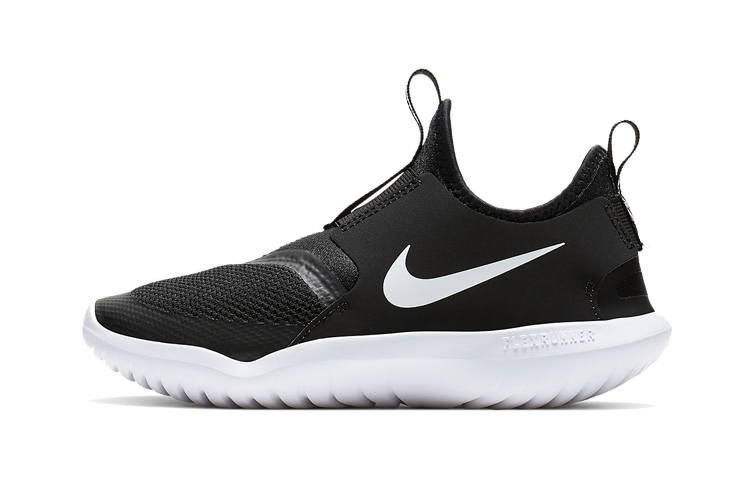 Nike Nike Flex Runner Sports Abrasion Resistant Low top Kids' Running Shoes Black Children Aged 3 7 Years Old