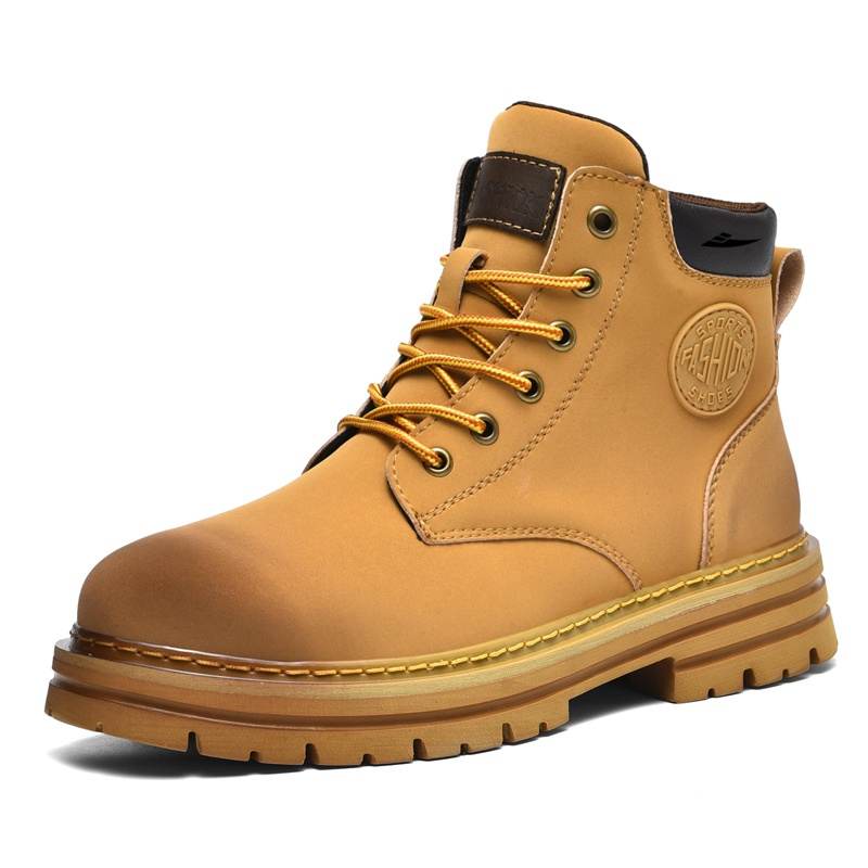 KUDING KUDING Kids' Leather Boots Unisex