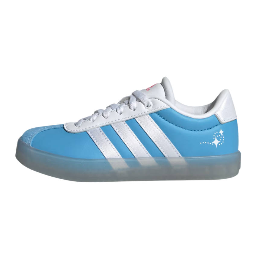 Adidas Disney x Adidas VL COURT 3.0 Skateboard Shoes Half Blue Crackle/Cloud White/Awake Pink Kids'