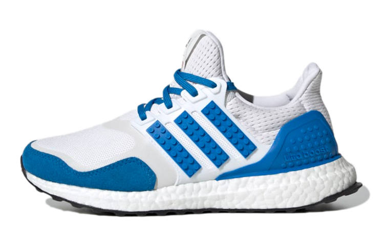 Adidas LEGO x Adidas ULT Slip Resistant Cushioning Breathable Mid top Kids' Running Shoes White Blue Multicolor Teenagers