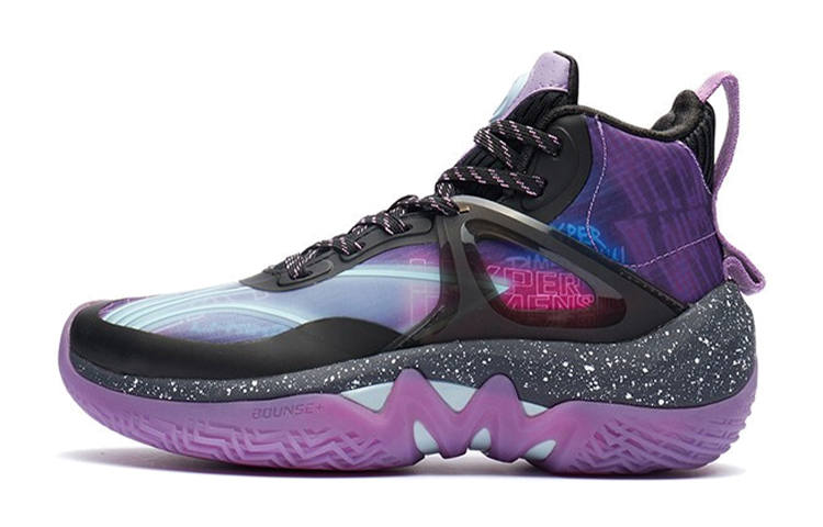 Li-Ning YOUNG Li Ning YOUNG Avant Garde IT Team Sports Slip Resistant Cushioning Abrasion Resistant Mid top Basketball Shoes