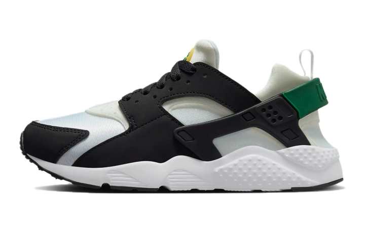 Nike Nike Huarache Run Low top Running Shoes Black Green Unisex