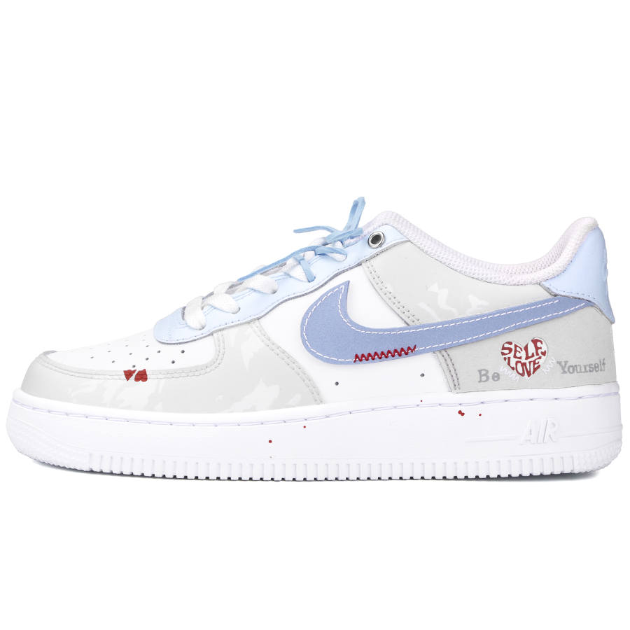 Nike Nike Air Force 1 Hatsune Miku Heartbeat Leather Abrasion Resistant Abrasion Resistant Low top Kids' Skateboarding Shoes