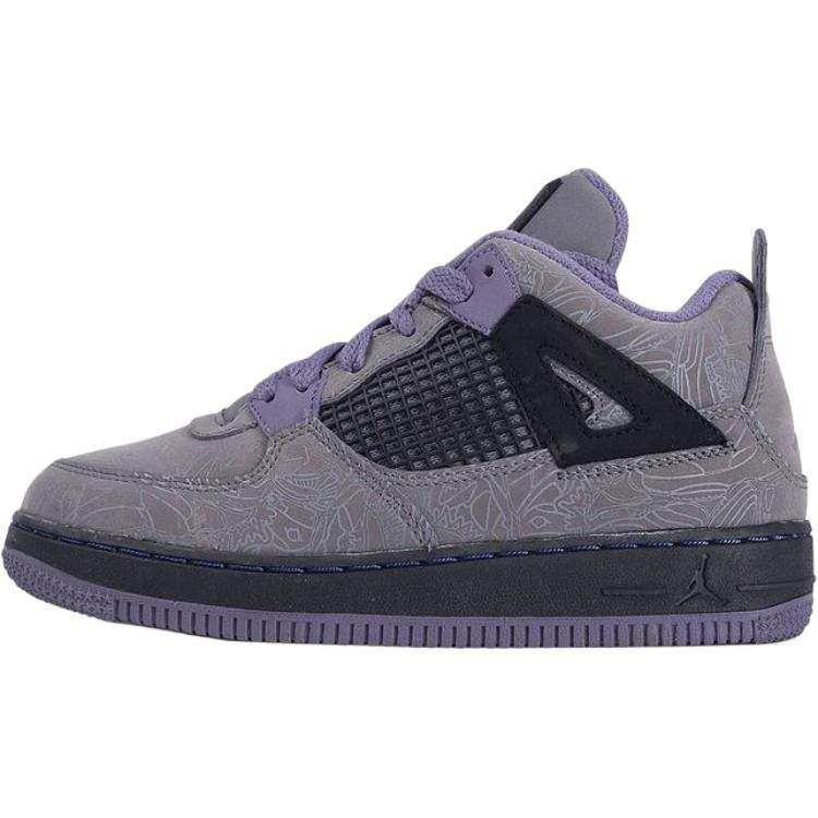 Jordan Jordan AJF 4 Slip Resistant Abrasion Resistant Low top Kids' Skateboarding Shoes Gray Children Aged 3 7 Years Old