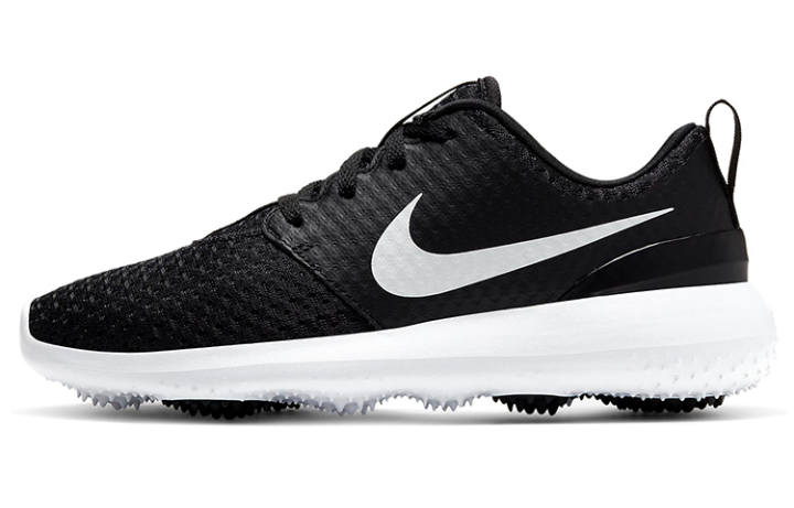 Nike Nike Roshe G Golf Shoes Black White Kids'