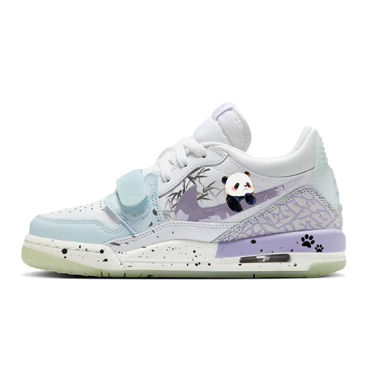 Jordan Jordan Air Jordan Legacy Slip Resistant Abrasion Resistant Low top Kids' Skateboarding Shoes Purple Teenagers