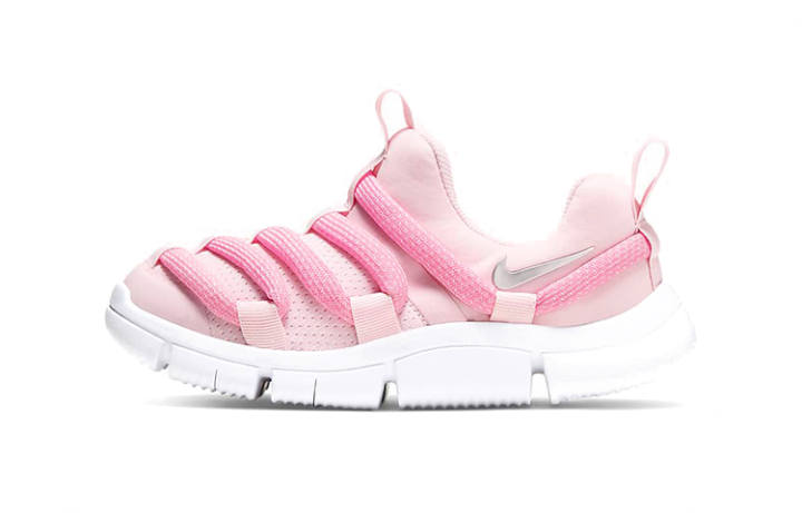 Nike Nike Novice Slip Resistant Cushioning Kids Lifestyle Shoes Pink White Silver Children Aged 3 7 Years Old