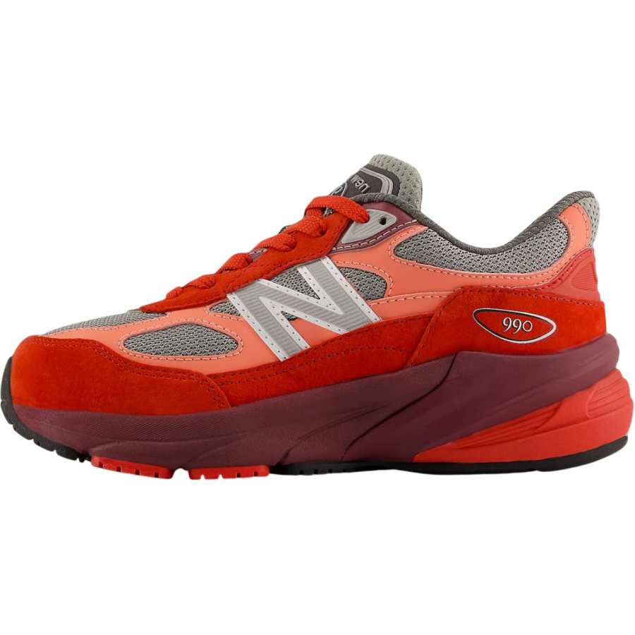 New Balance New Balance NB 990 V6 Abrasion Resistant Support Abrasion Resistant Support Low top Kids' Running Shoes Red Teenagers