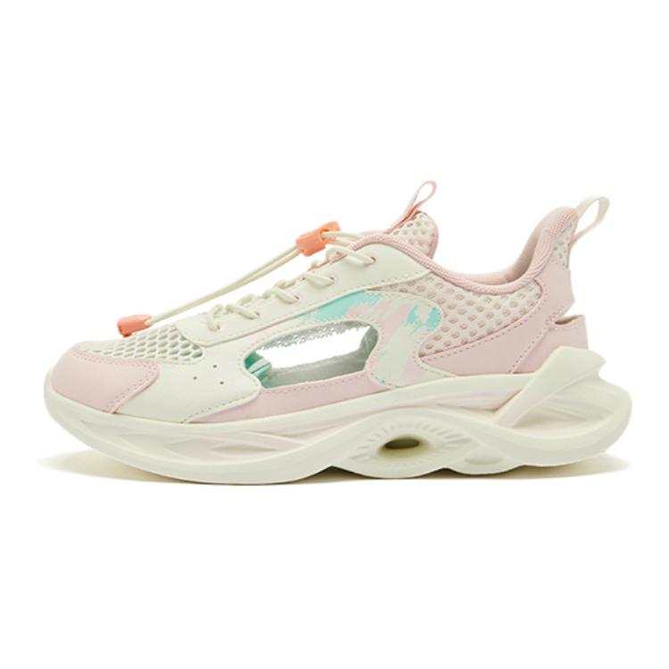 QIAODAN Low top Casual Shoes White Pink Teenagers