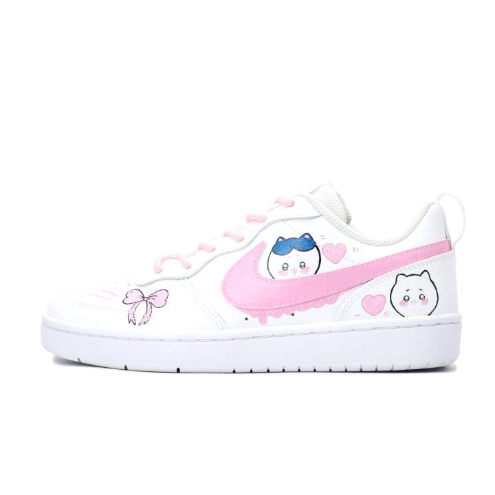 Nike Nike Court Borough 2 Rainbow Mengqi Leather Breathable And Slip Resistant Breathable And Slip Resistant Low top