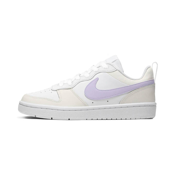 Nike Nike Court Borough 2 Chonger Manufacturing, Taro Paste Boba Leather Abrasion Resistant Lightweight Cushioning Low top