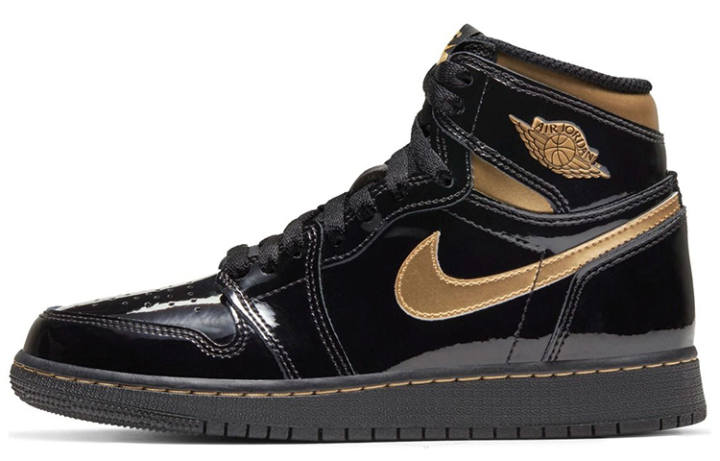 Jordan Air Jordan 1 Retro High OG Black Metallic Gold GS