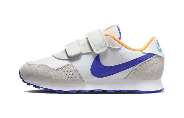 Nike Nike MD Valiant PS Slip Resistant Cushioning Abrasion Resistant Low top Running Shoes White Blue Kids'