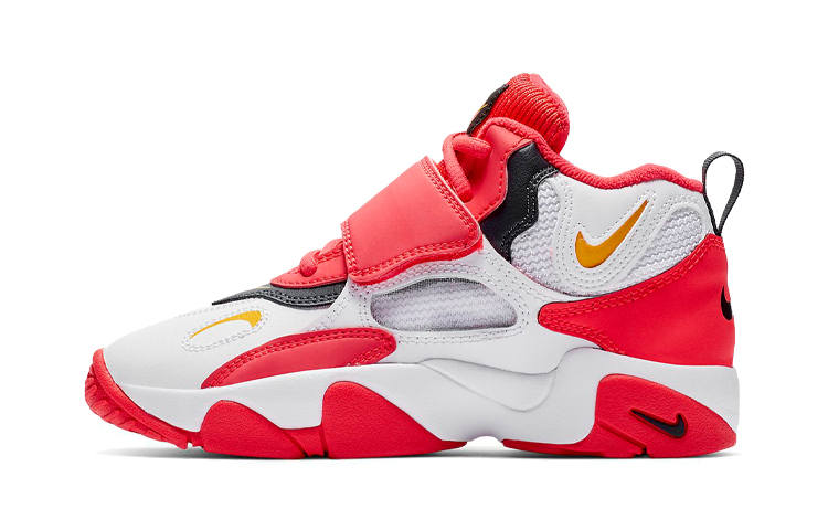 Nike Nike Air Max Speed Turf Mid top Children's Basketball Shoes White Red Children Aged 3 7 Years Old