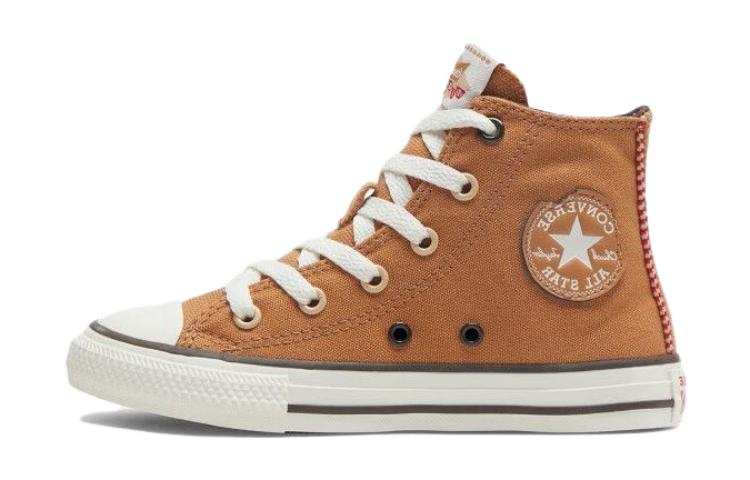 Converse All Star High top Kids Canvas Shoes Brown