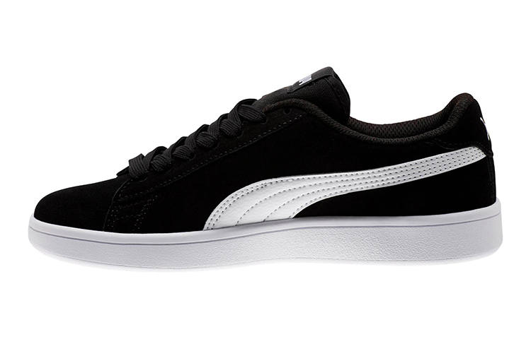 PUMA Smash Collection Casual Low top Kids' Skateboarding Shoes White Black Teenagers
